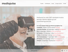 Tablet Screenshot of mediapulse.dk
